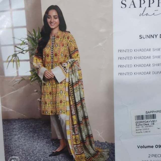 Sapphire brand 2 pc shirt dopata khadder